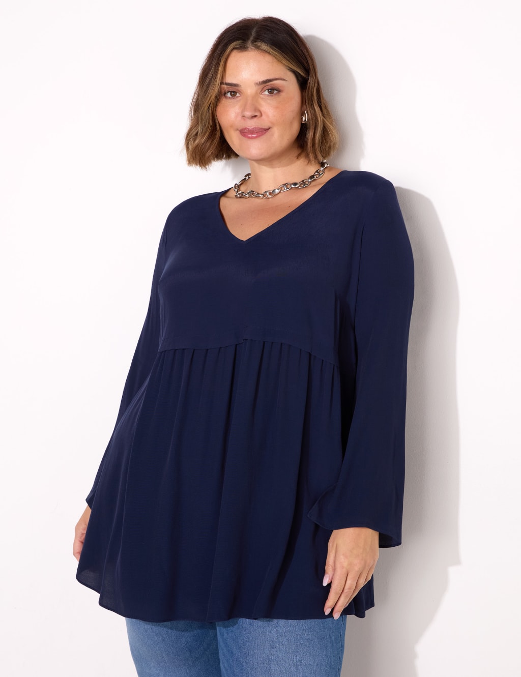 Pure Cotton V-Neck Tunic