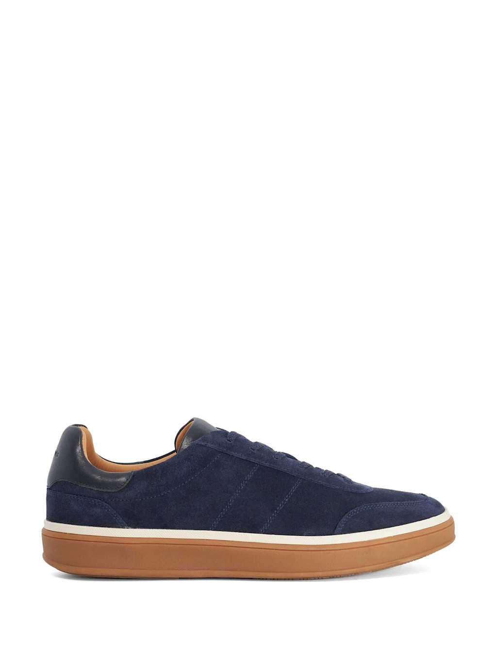 Dune London Men's Suede Lace Up Trainers - 9 - Navy - Available at M&S