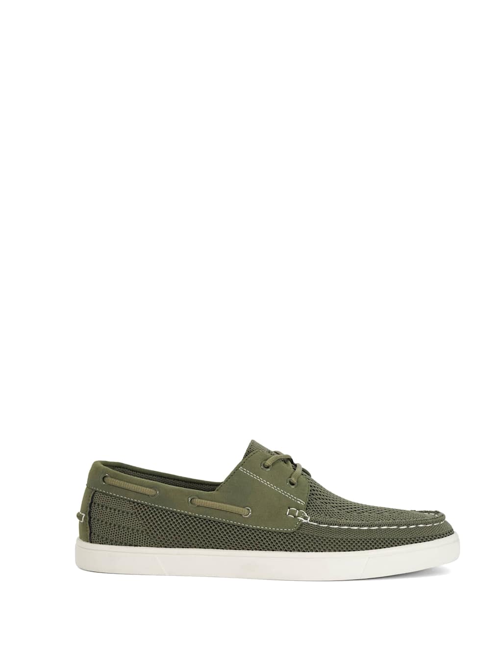 Dune London Men's Boat Shoes - 9 - Khaki - Available at M&S