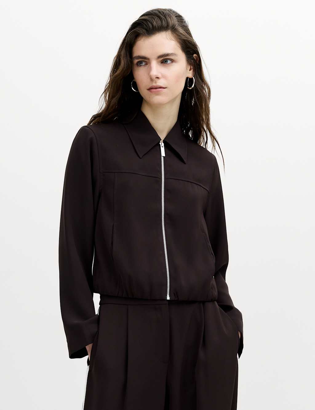 French Connection Women's Lightweight Jacket - Medium - Dark Brown - Available at M&S