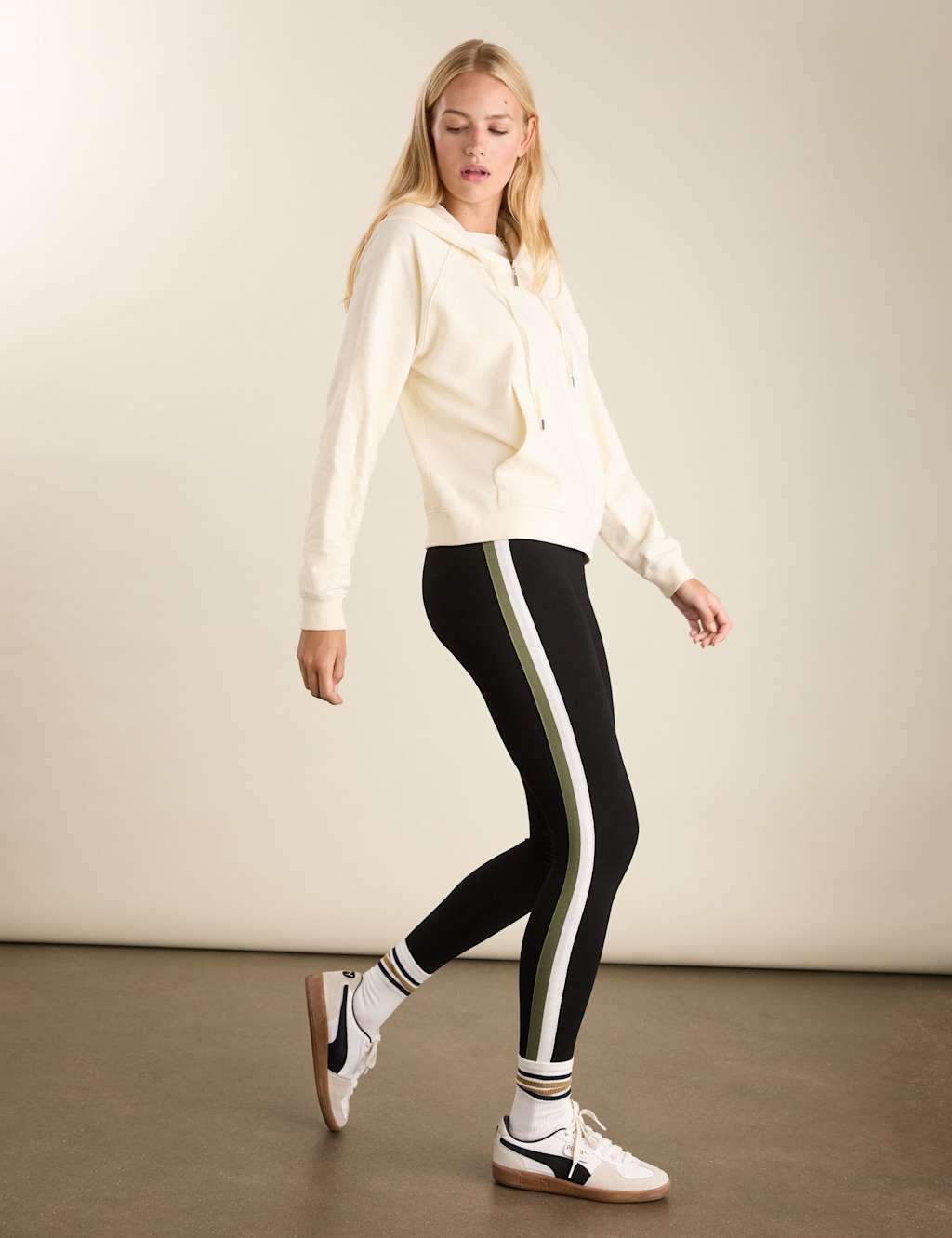 BAUKJEN Side Stripe Leggings Black Mix