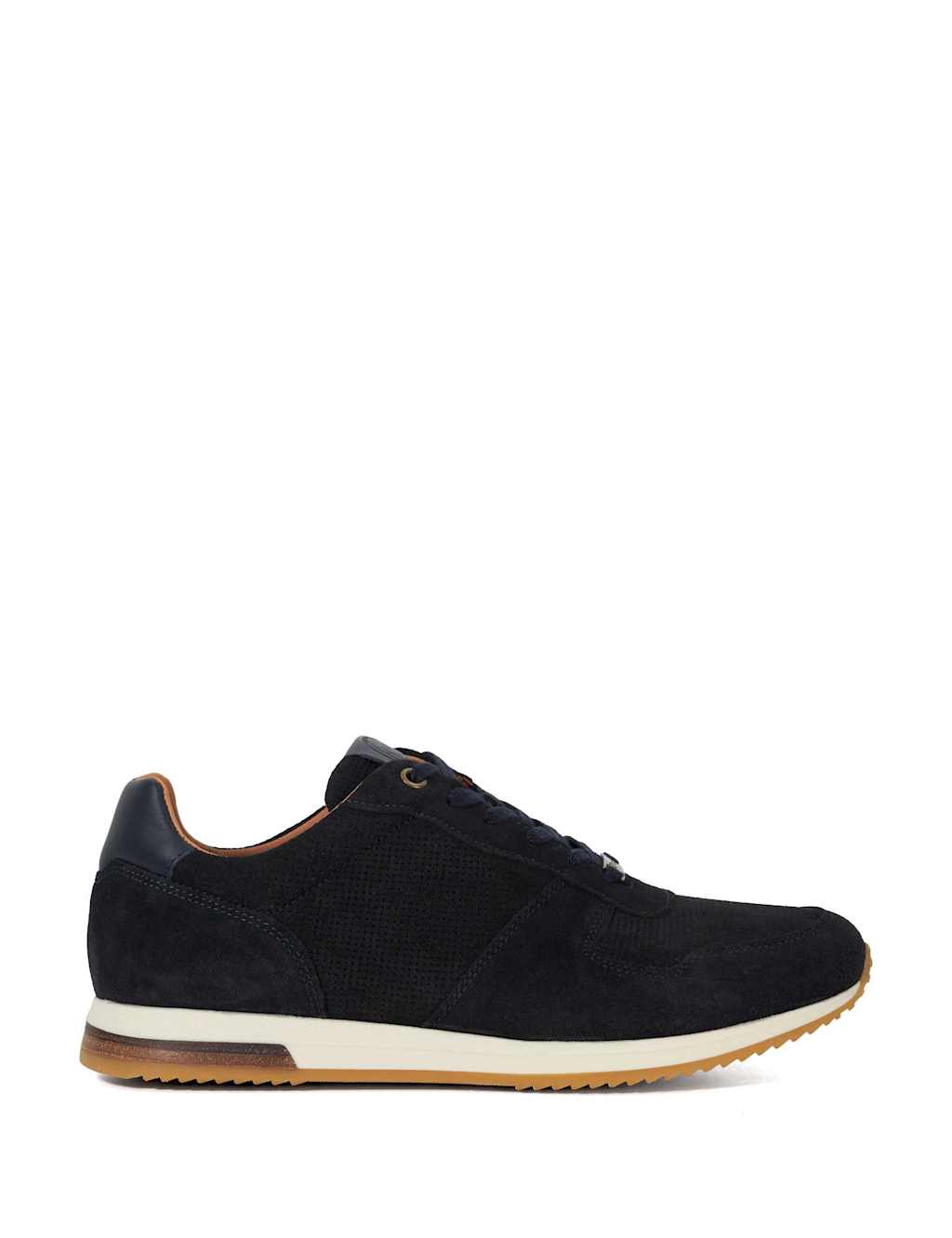 Wide Fit Suede Lace Up Trainers
