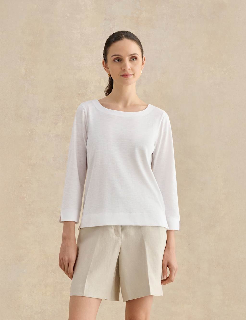 Hobbs Women's Pure Cotton Top - Small - White - Available at M&S