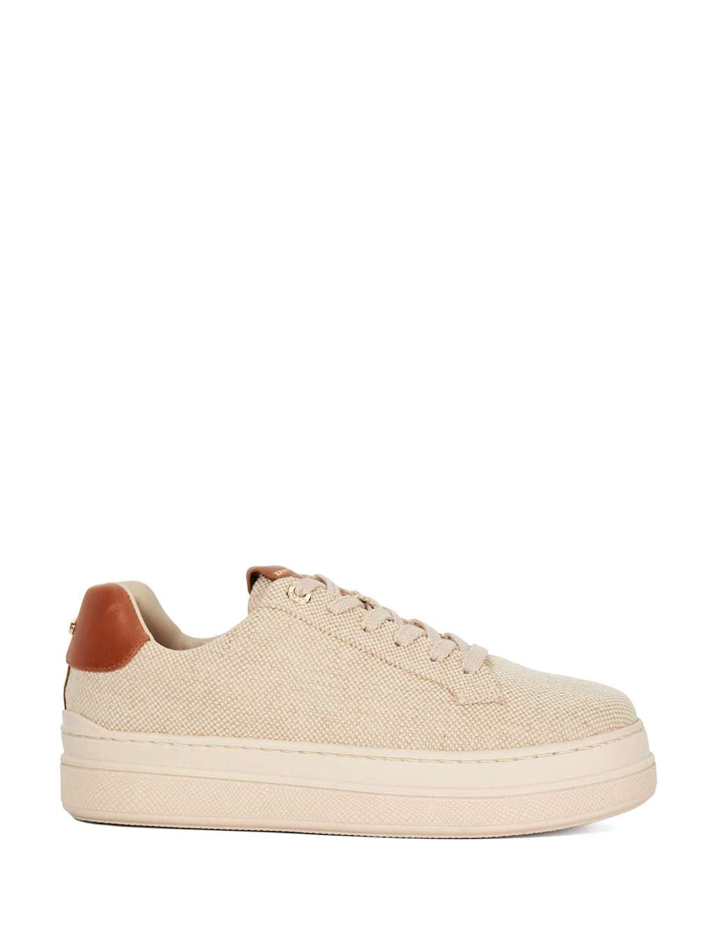 Canvas Lace-Up Flatform Trainers