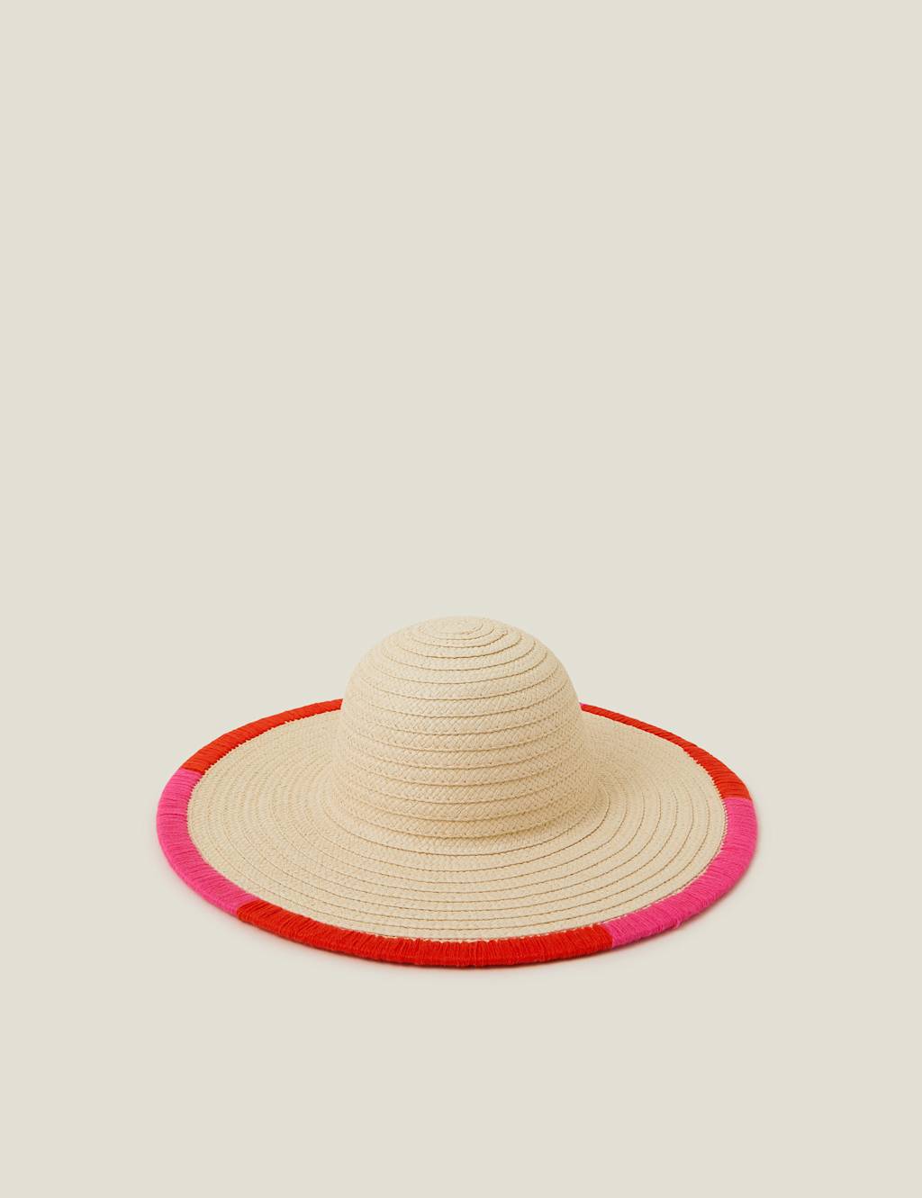 Straw Wide Brim Floppy Hat