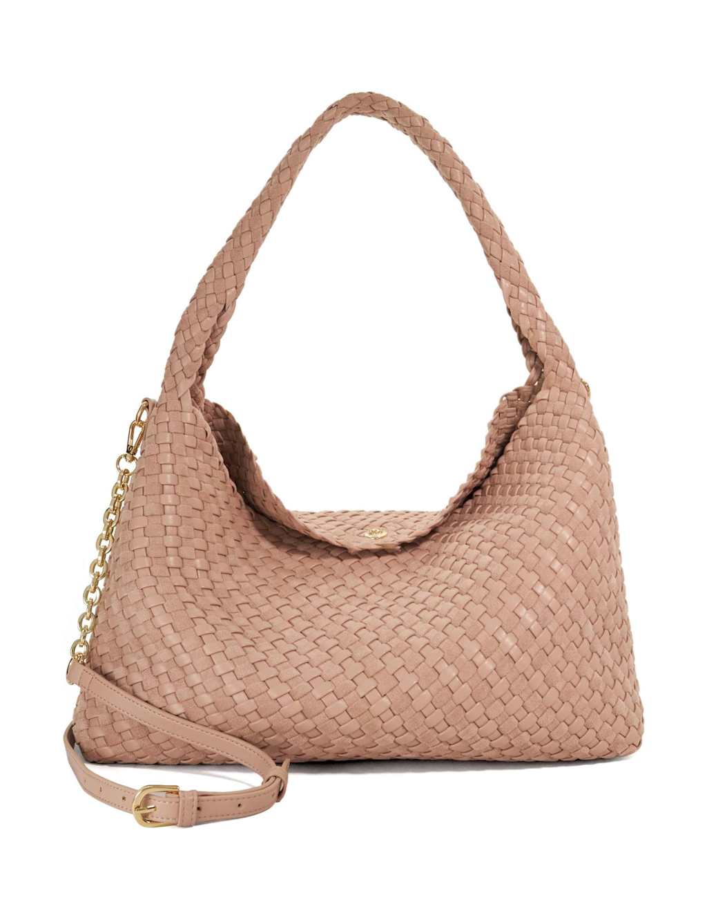 Dune London Women's Woven Shoulder Bag - Blush - Available at M&S