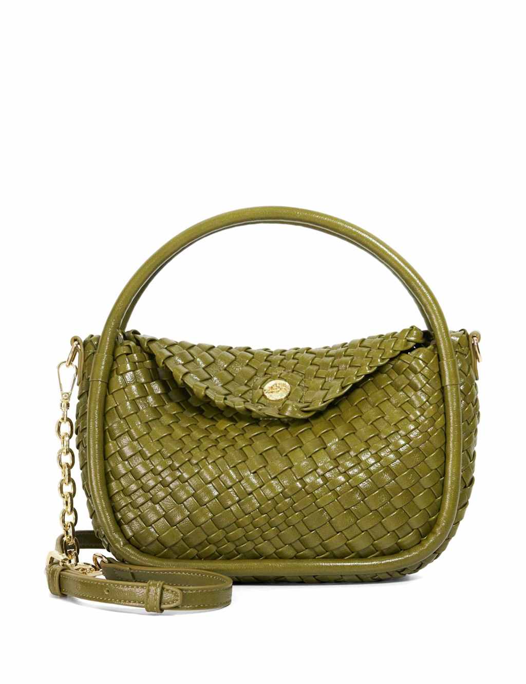 Dune London Woven Grab Bag Green