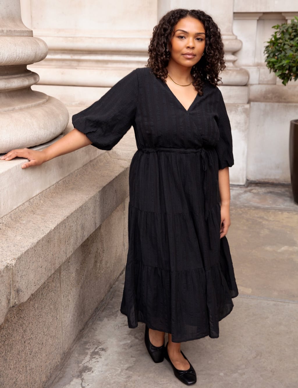 Plus size tiered dresses shop