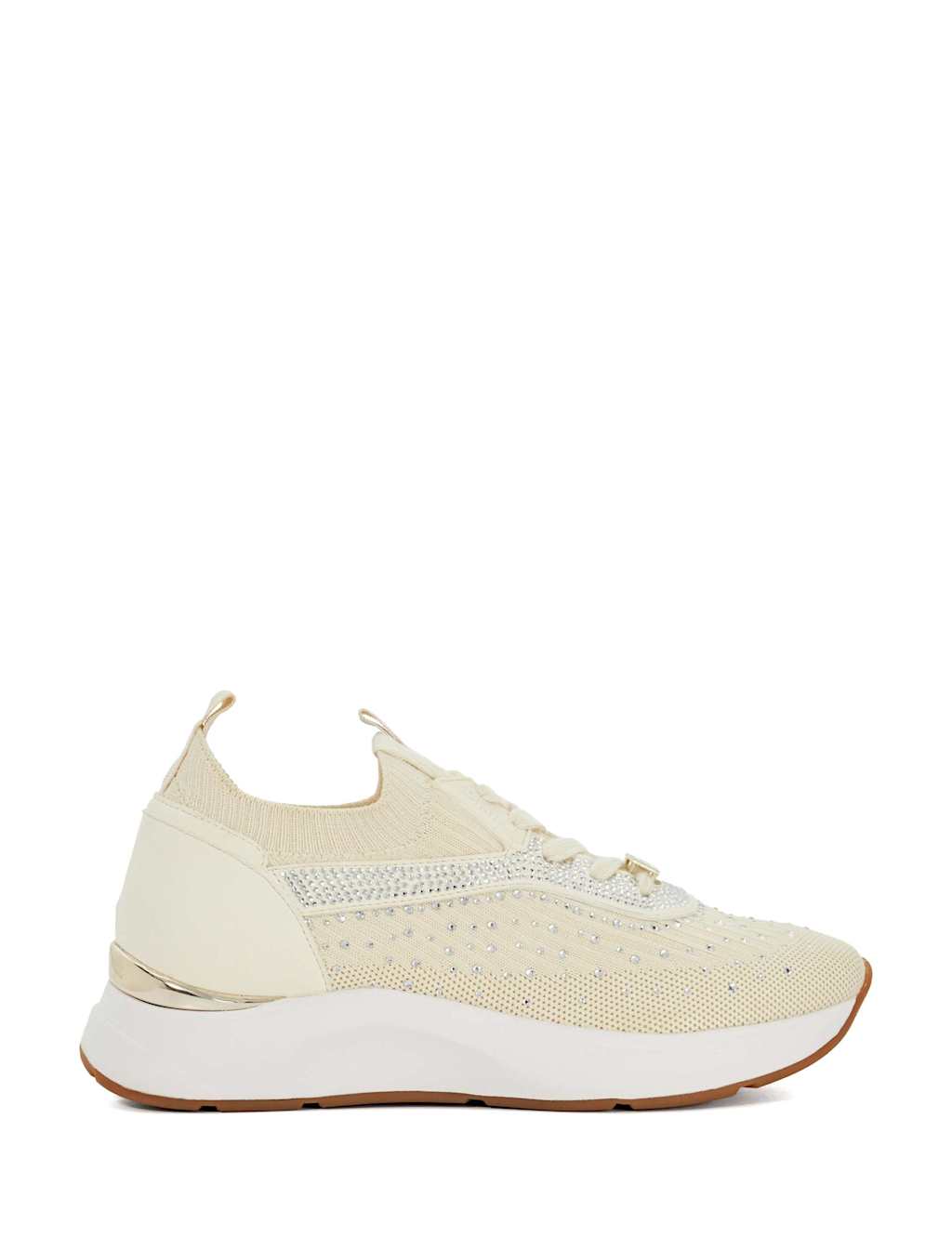 Lace Up Embellished Trainers
