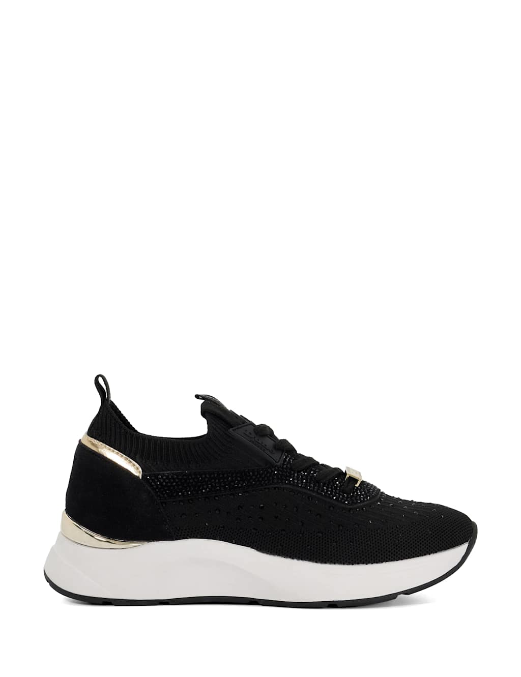 Lace Up Embellished Trainers