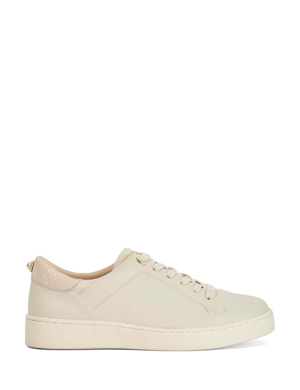 Dune London Women's Lace Up Trainers - 8 - Cream - Available at M&S