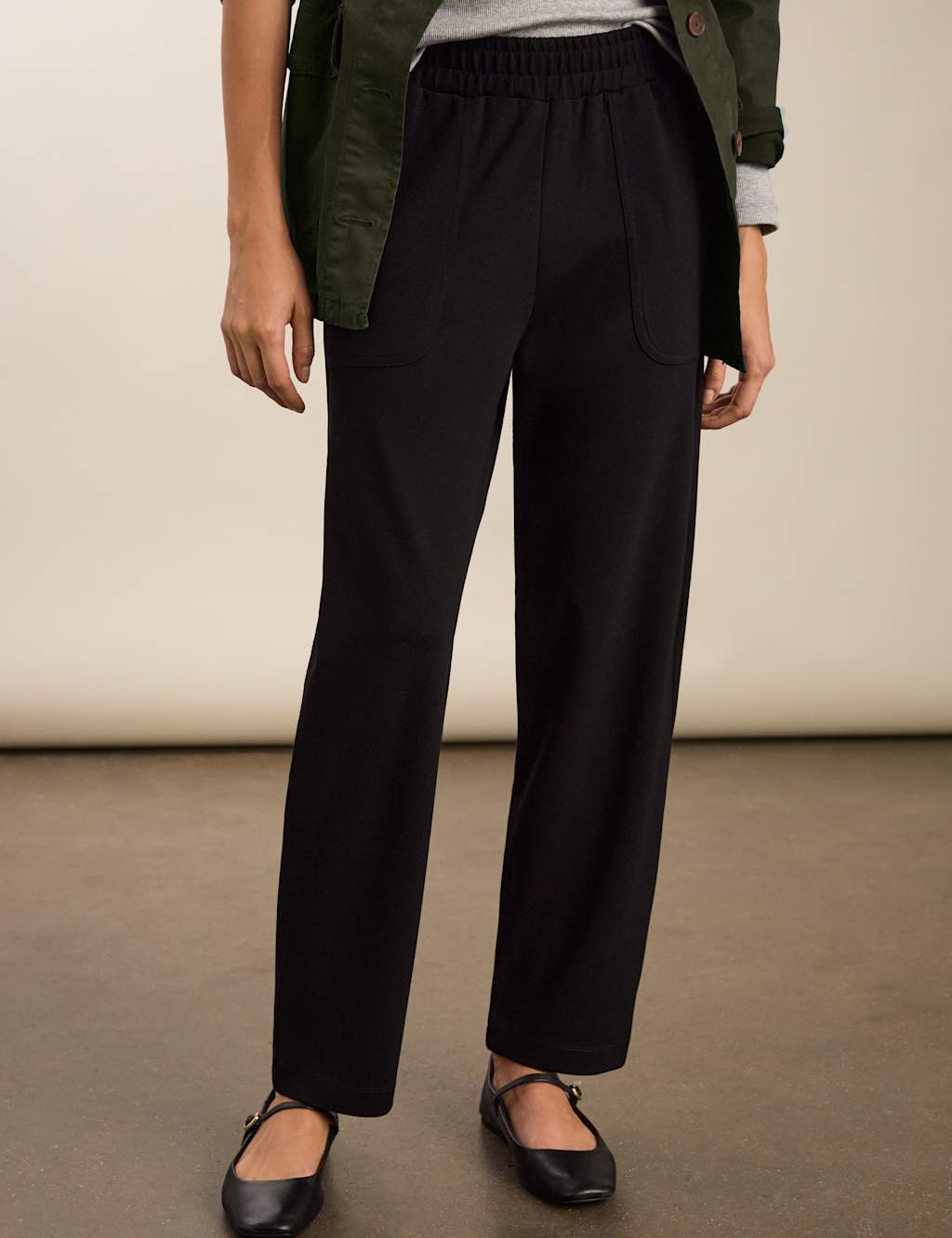Meliae Moth Embroidered Tapered Trousers