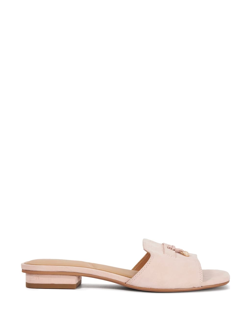 Dune London Women's Leather Slip On Flat Mules - 5 - Pink - Available at M&S