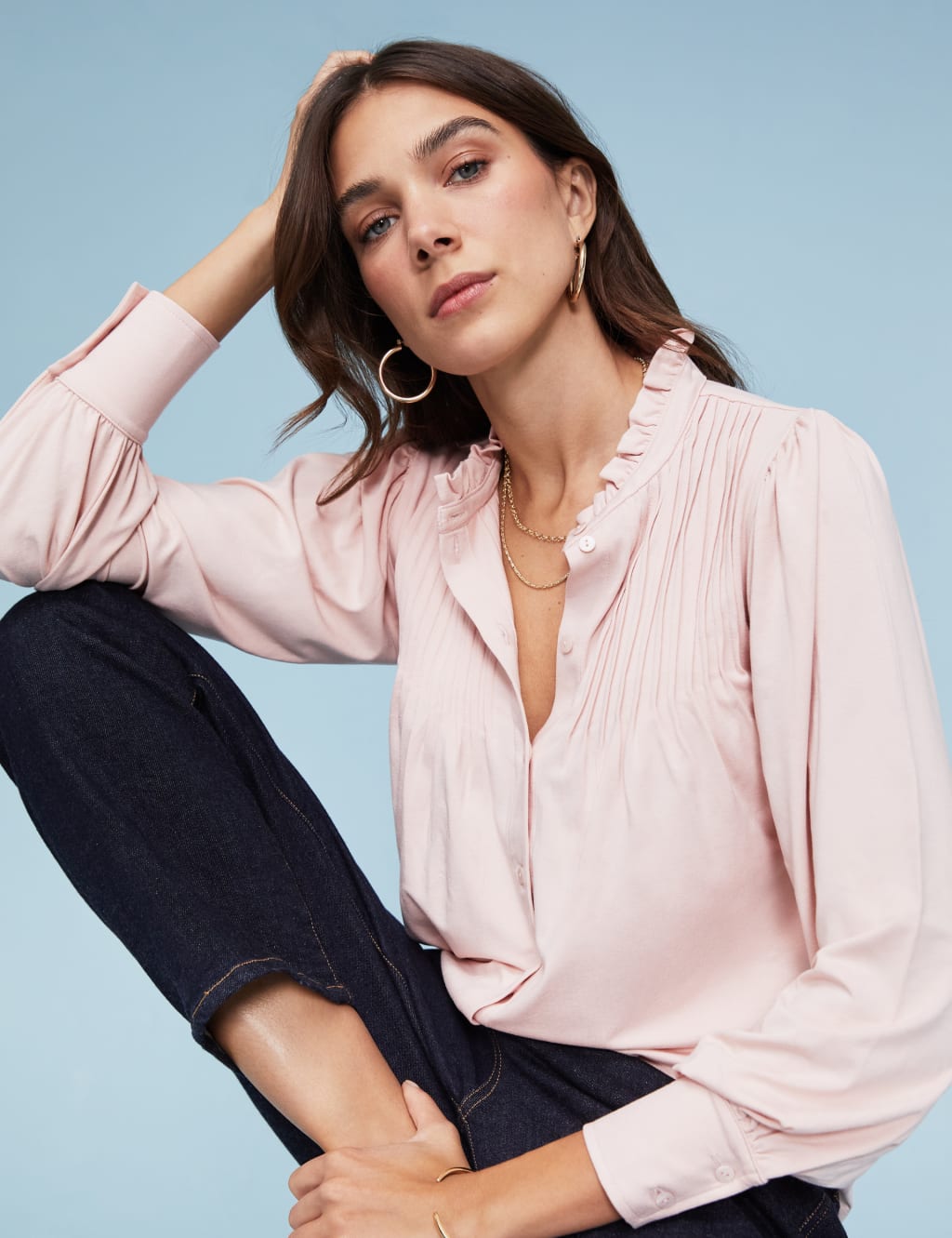 Pink shirt blouse outlet