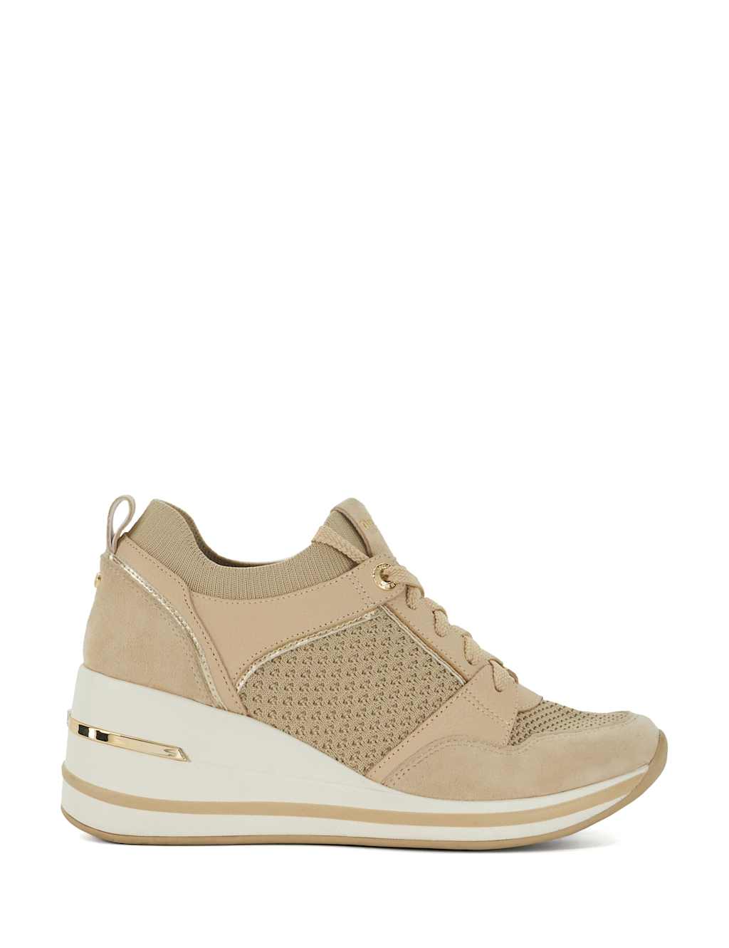 Lace-Up Wedge Trainers