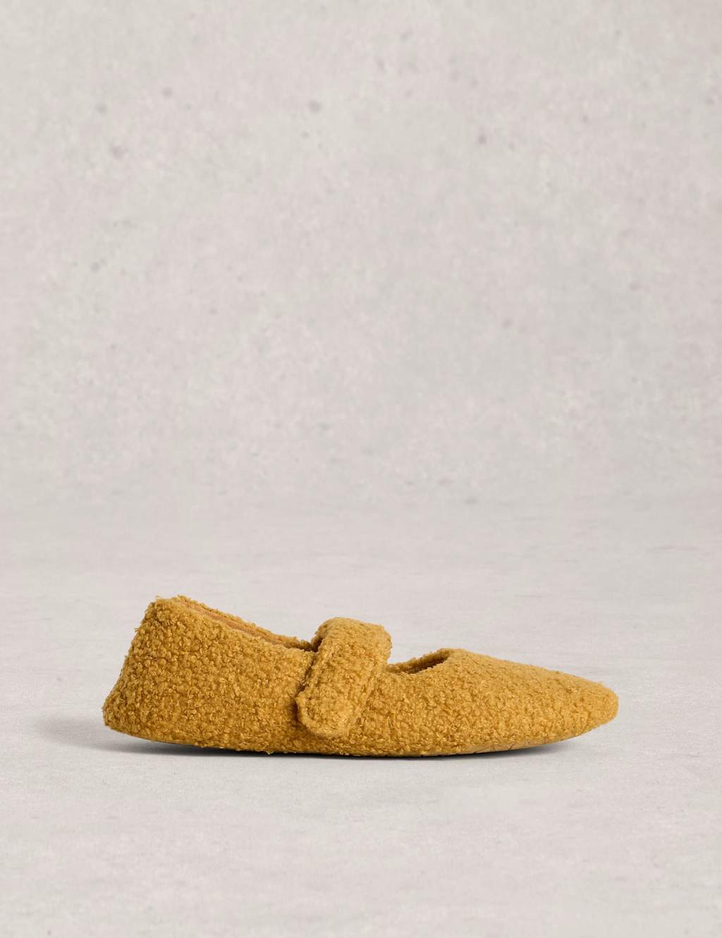 White Stuff Borg Riptape Slippers Yellow