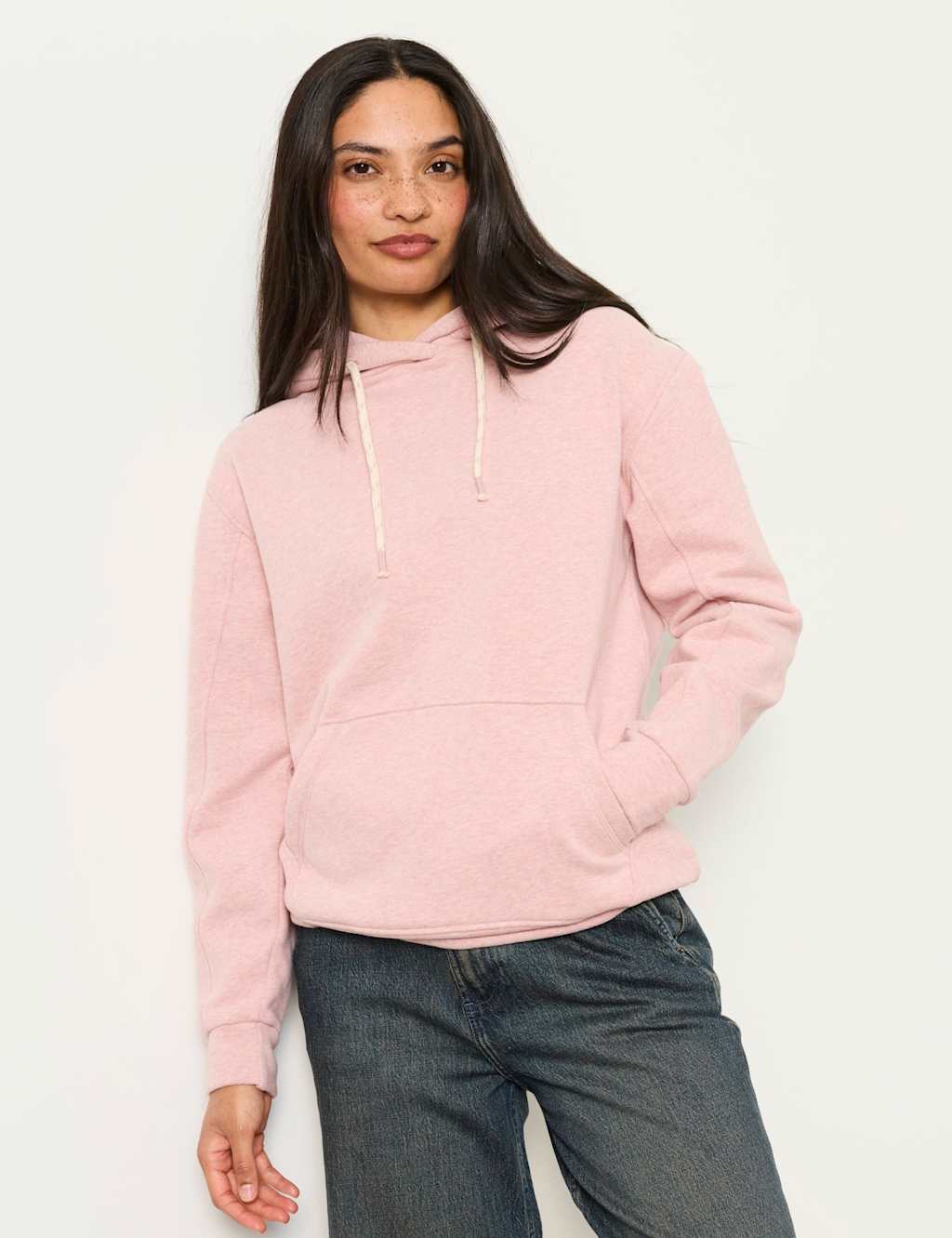 Fatface Women's Pure Cotton Hoodie - Large - Pink - Available at M&S