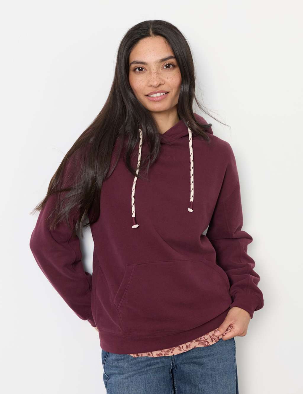 Fatface Women's Pure Cotton Hoodie - Large - Purple - Available at M&S