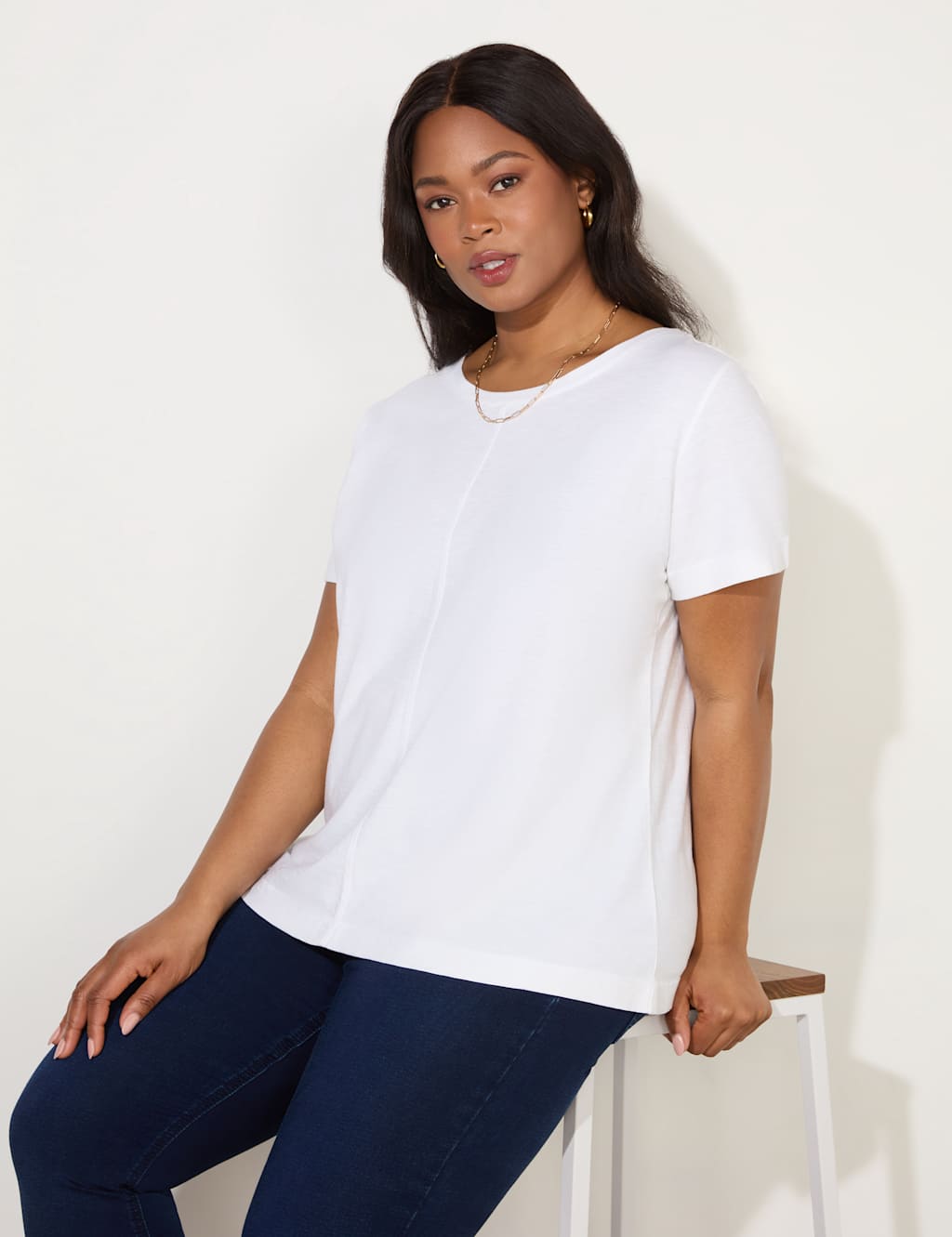 Pure Cotton Round Neck T-Shirt