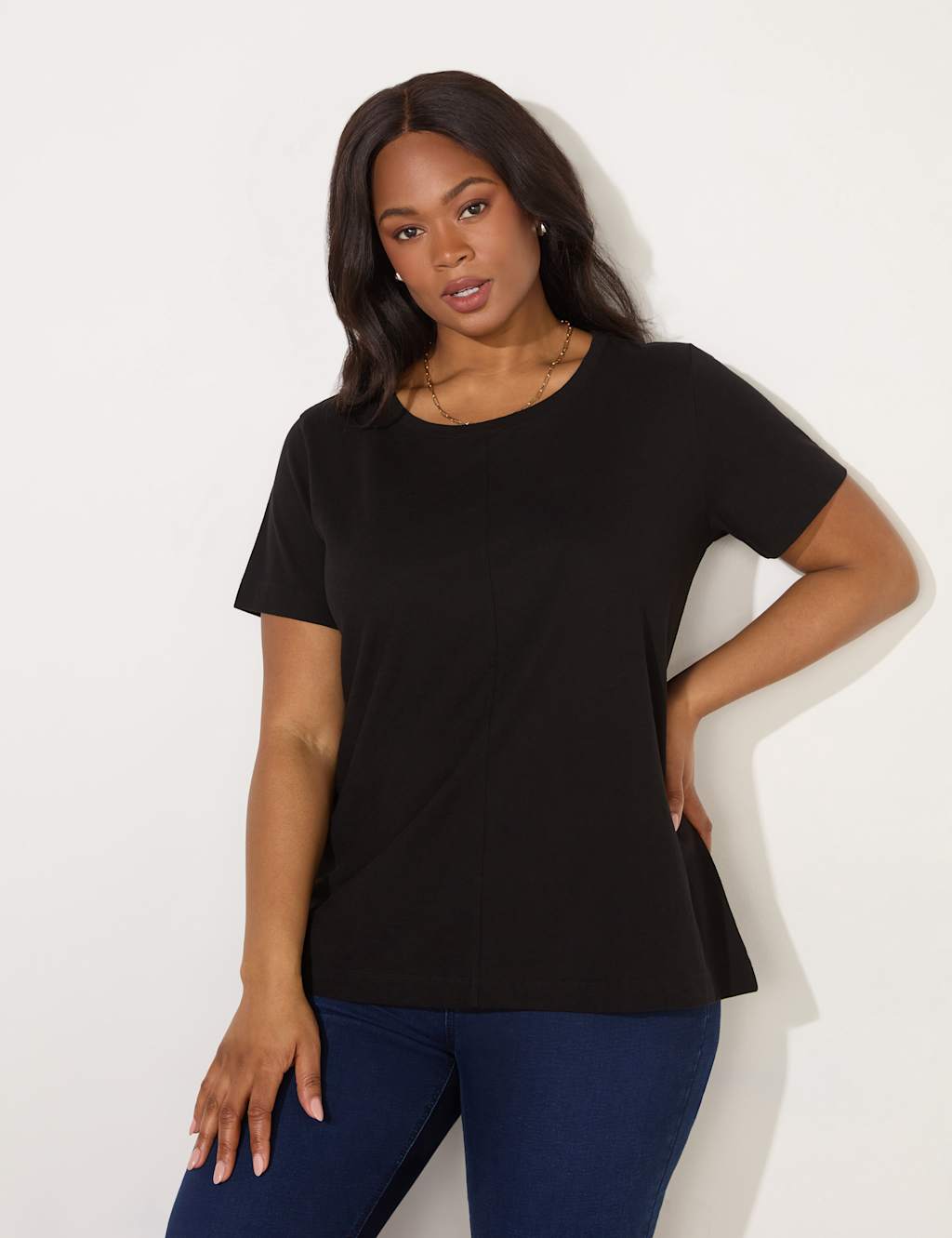 Pure Cotton Round Neck T-Shirt