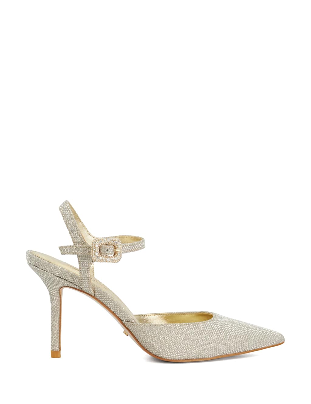 Sparkle Strappy Stiletto Heel Court Shoes