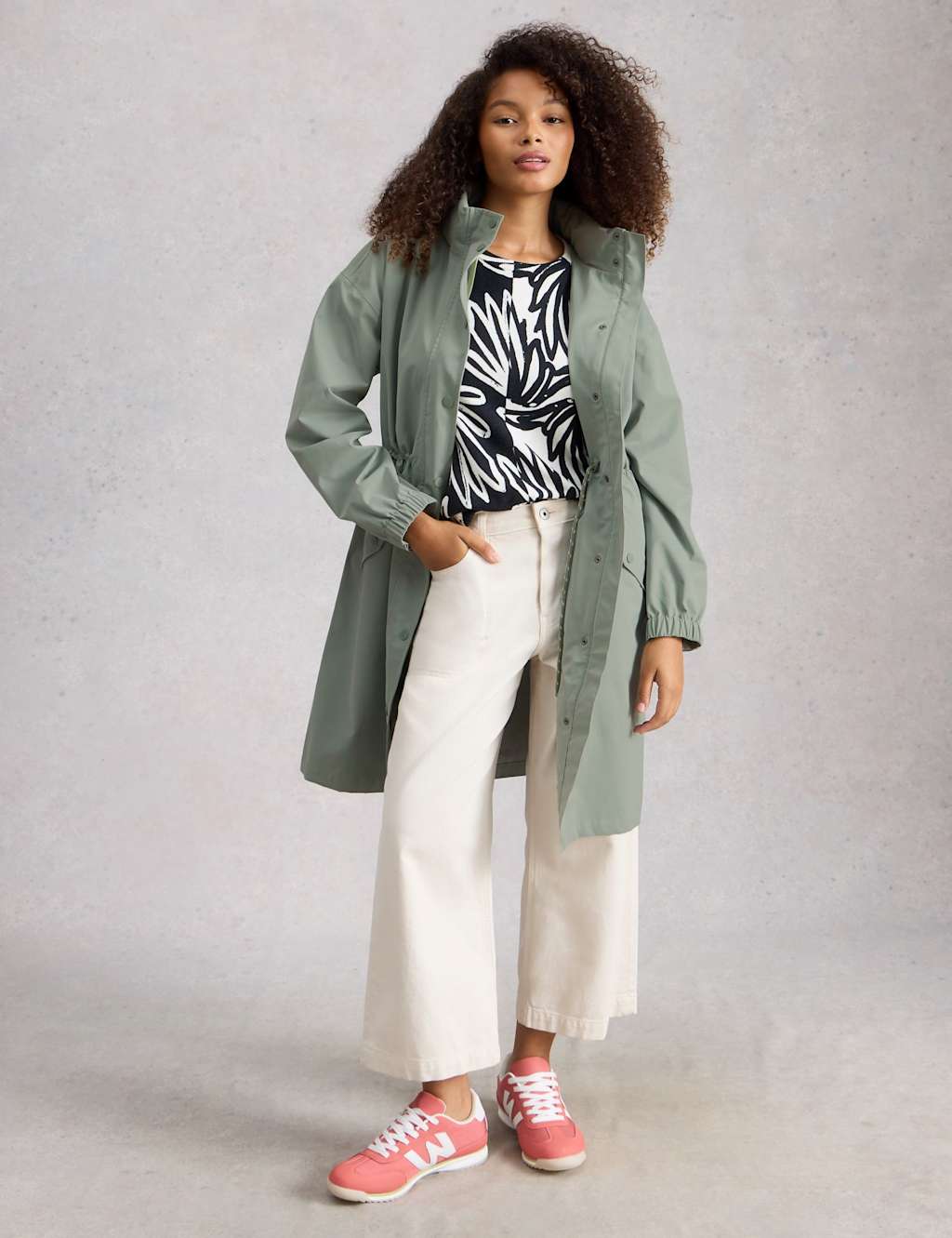 White Stuff Women's Hooded Rain Jacket - 16 - Green - Available at M&S