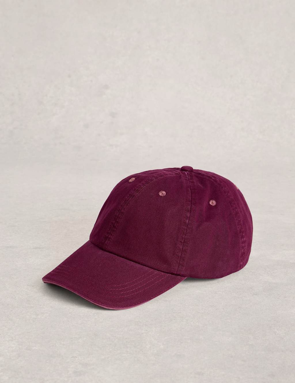White Stuff Women's Pure Cotton Baseball Cap - Purple - Available at M&S