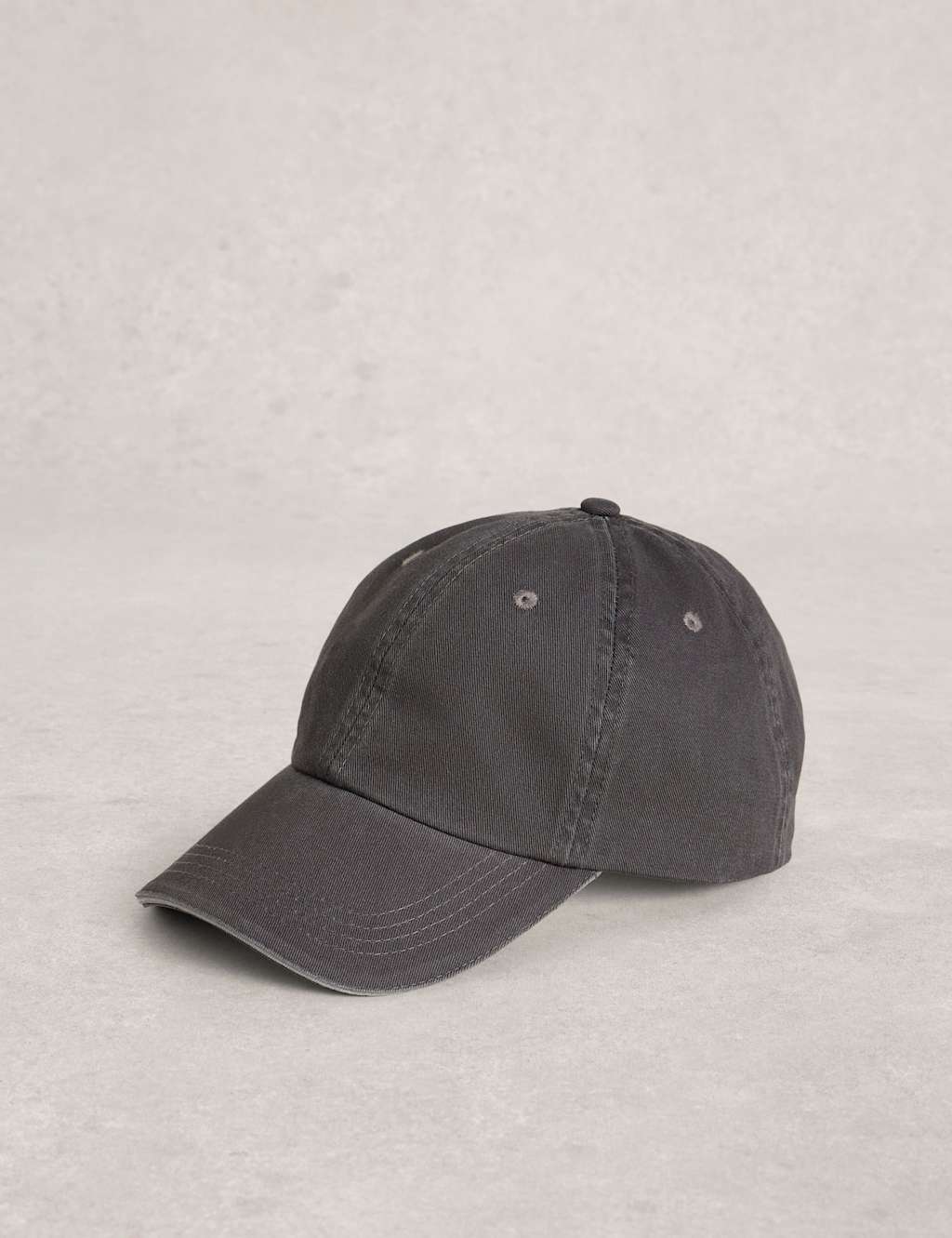 White Stuff Women's Pure Cotton Baseball Cap - Grey - Available at M&S