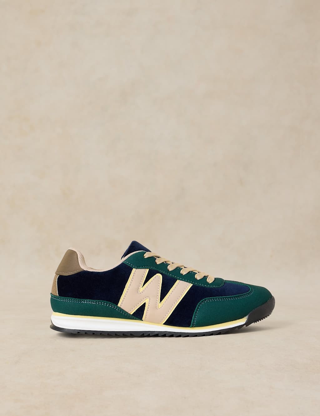 White Stuff Women's Suede and Cord Trainers - 5 - Blue Mix - Available at M&S