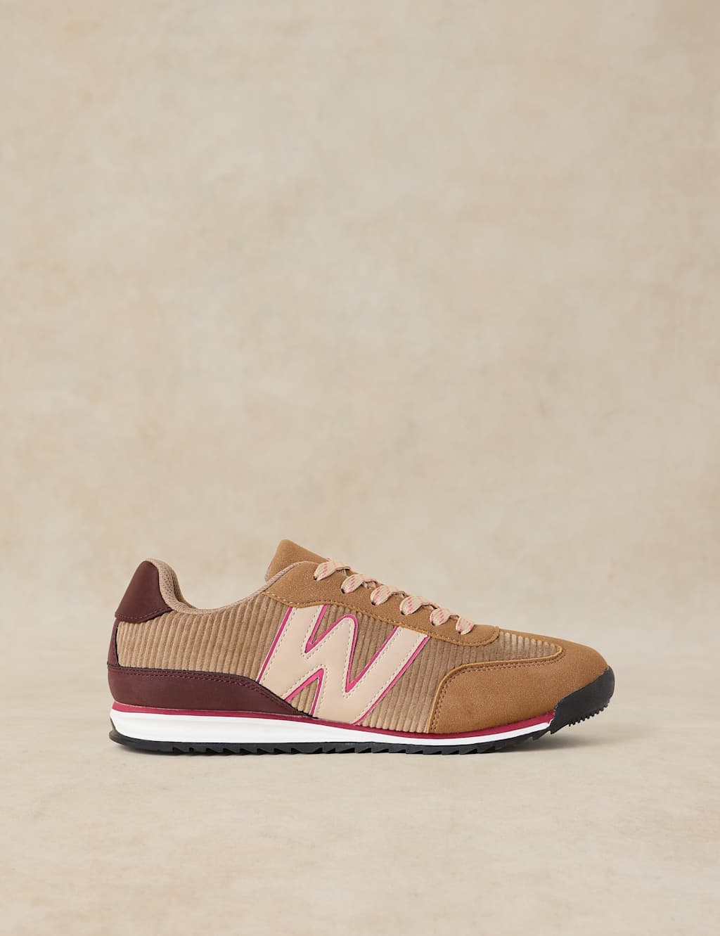White Stuff Women's Suede and Cord Trainers - 5 - Natural Mix - Available at M&S