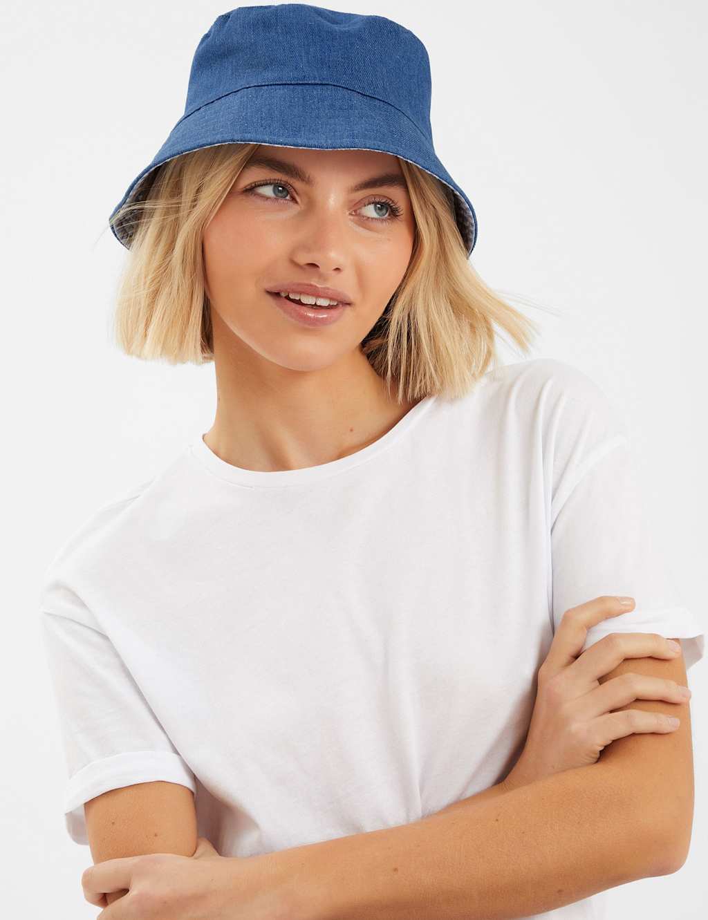 Denim Reversible Bucket Hat