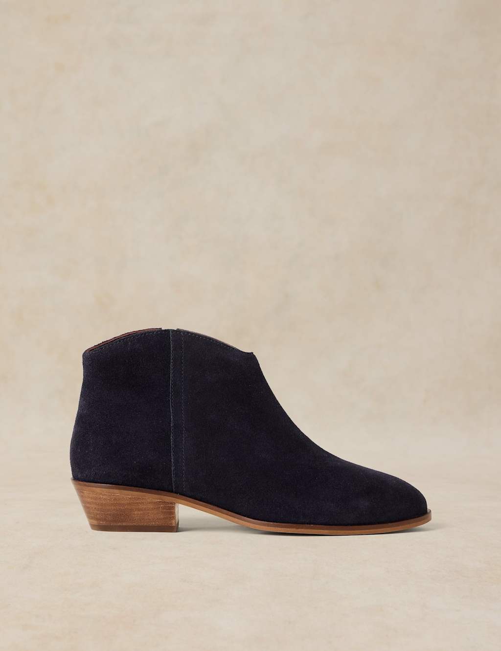 White Stuff Women's Suede Ankle Boots - 5½ - Navy - Available at M&S