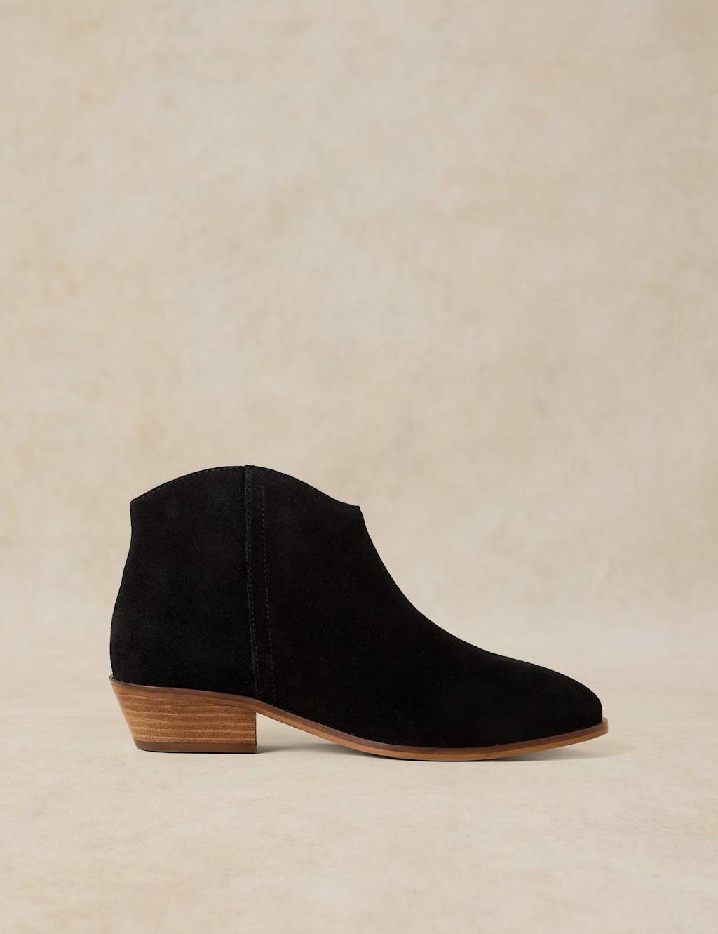 White Stuff Women's Suede Ankle Boots - 3½ - Black - Available at M&S