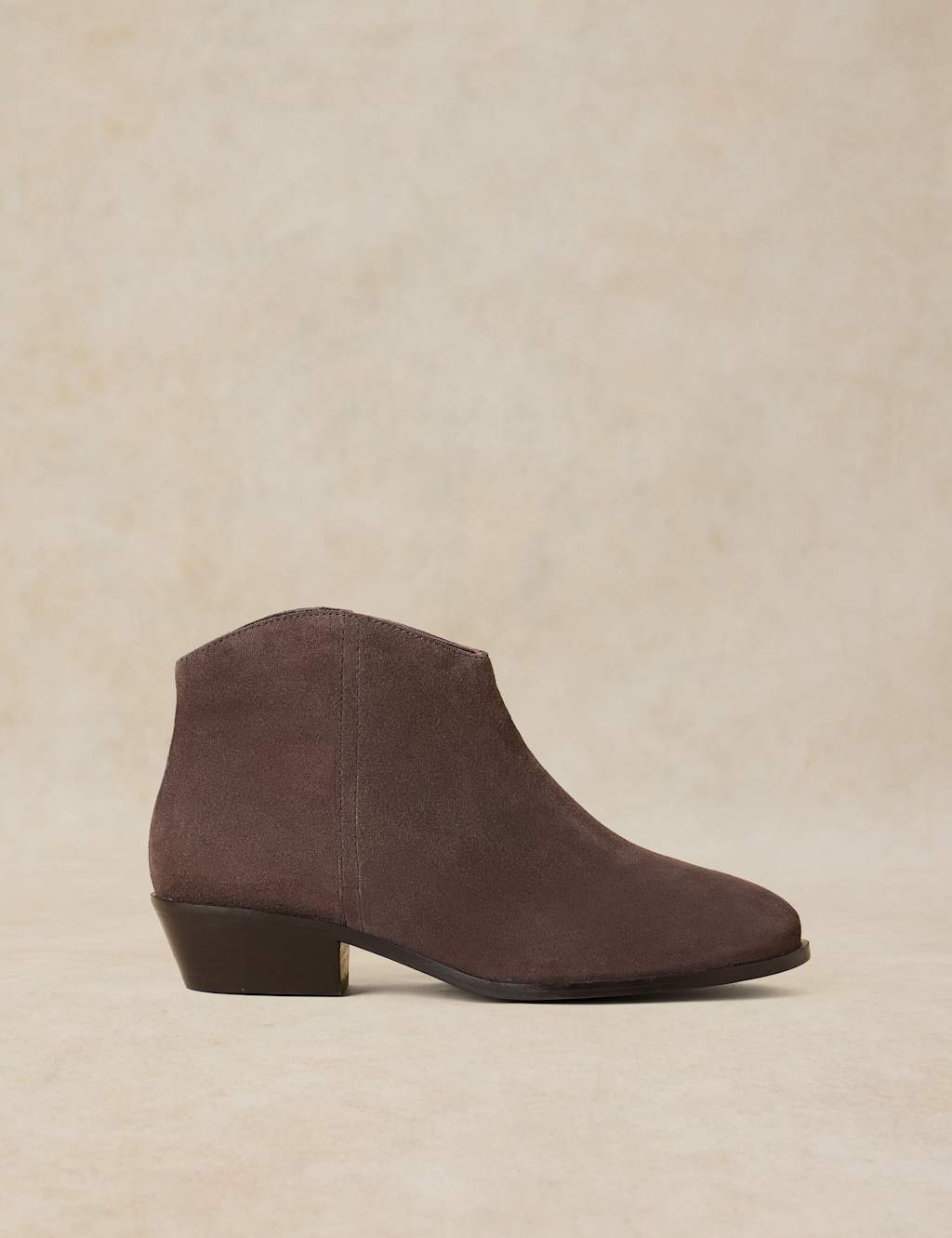 White Stuff Women's Wide Fit Suede Ankle Boots - 5½ - Grey - Available at M&S