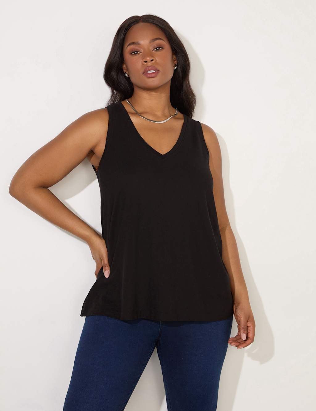Pure Cotton V-Neck Vest