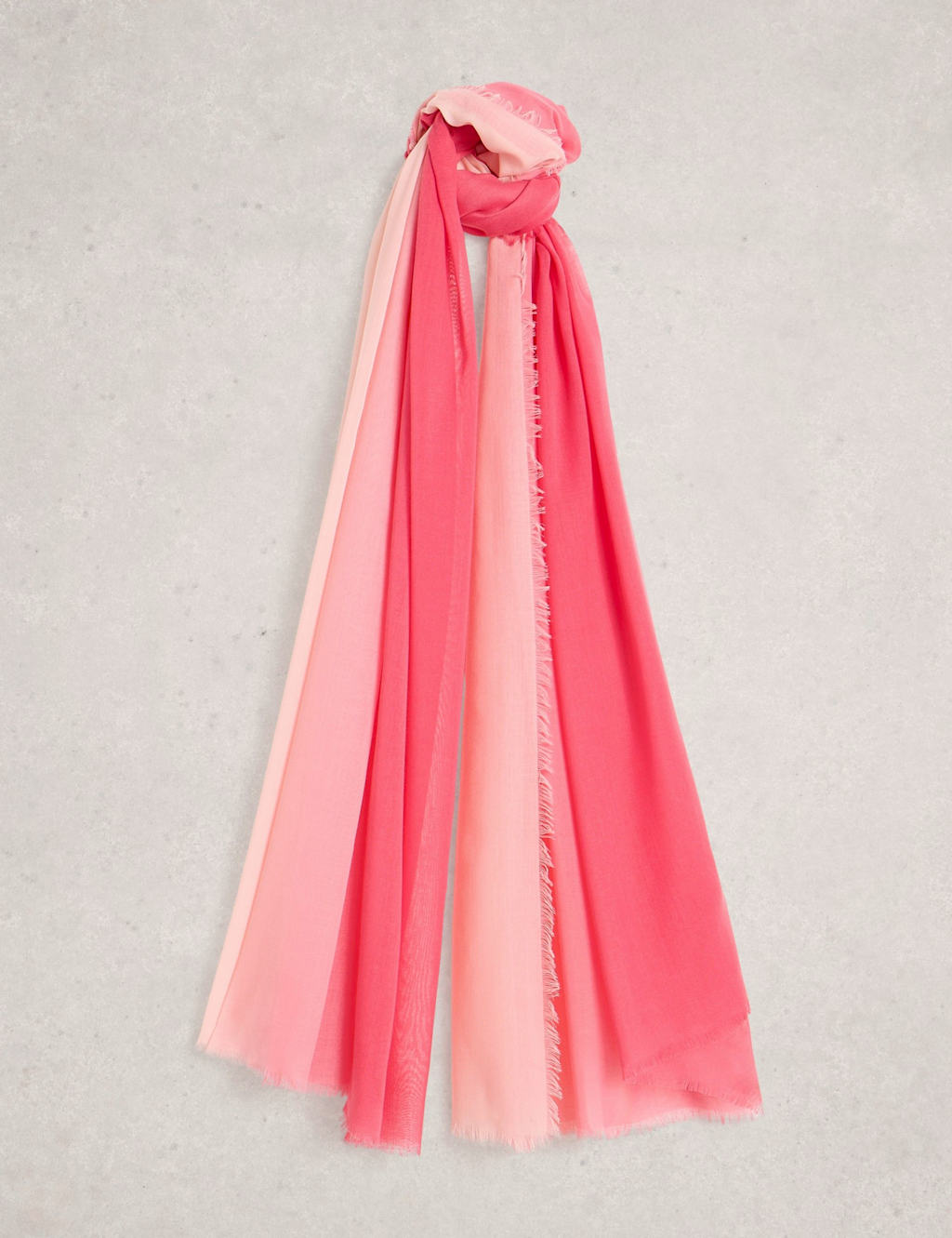 White Stuff Women's Oversized Tassel Scarf - Red - Available at M&S