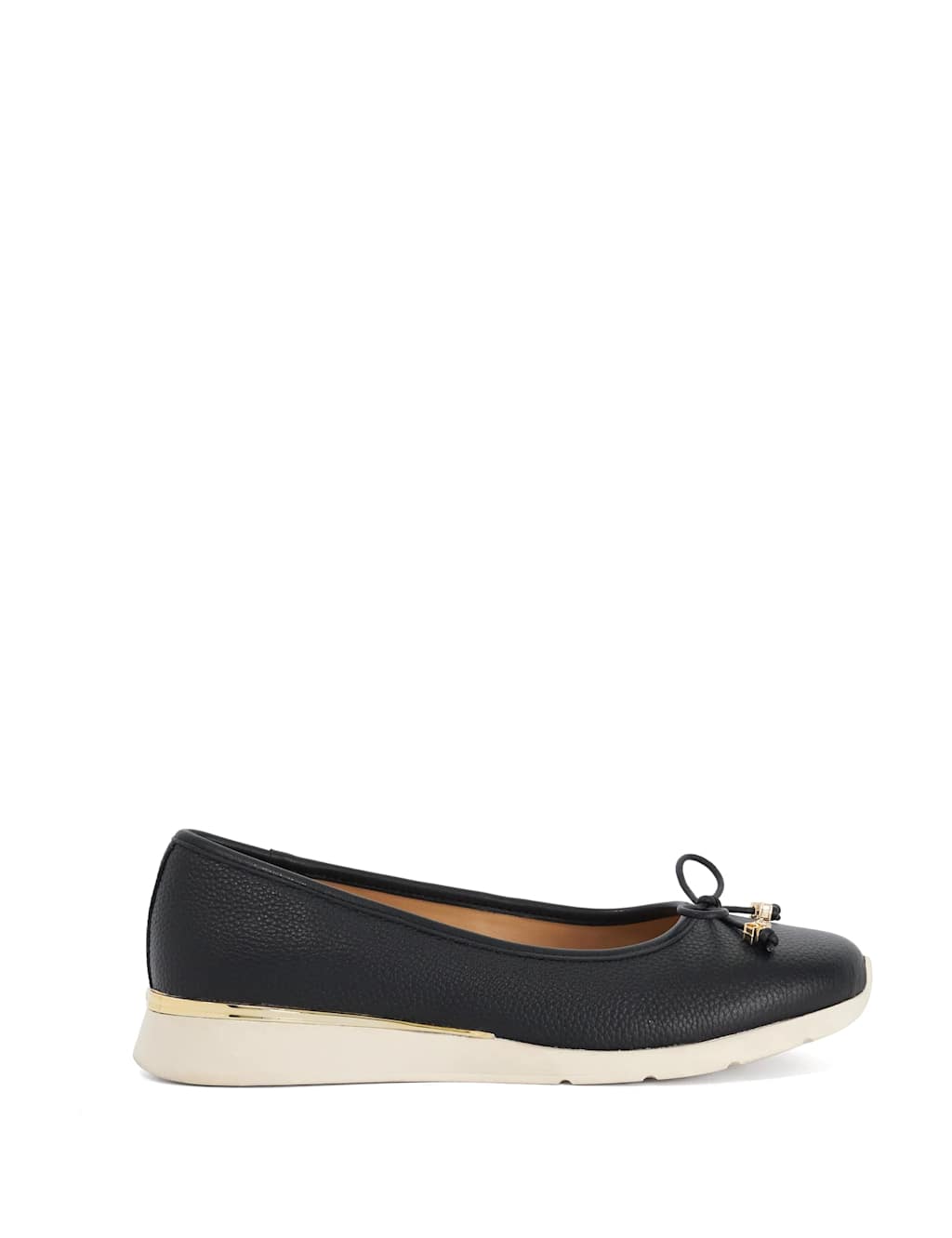 Dune London Women's Leather Ballet Pumps - 5 - Black - Available at M&S