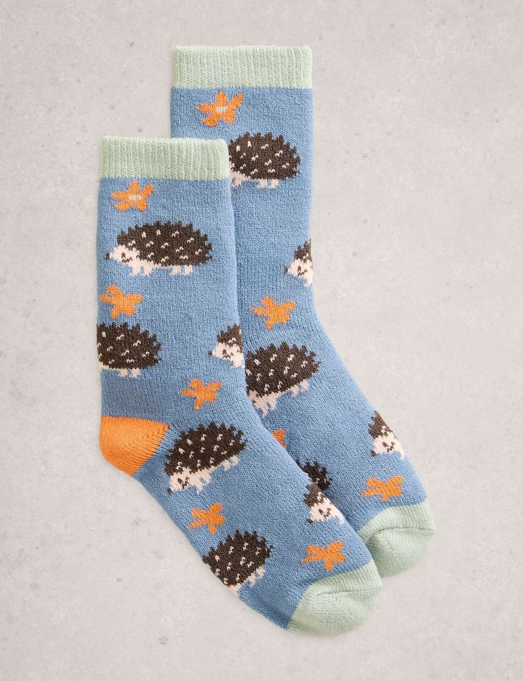 White Stuff Hedgehog Ankle High Socks Blue