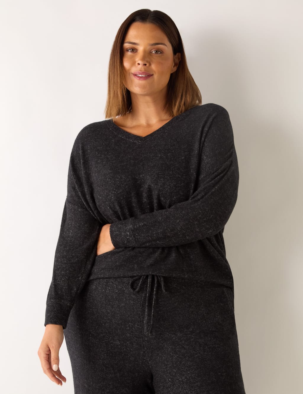 Jersey Soft Touch V-Neck Top