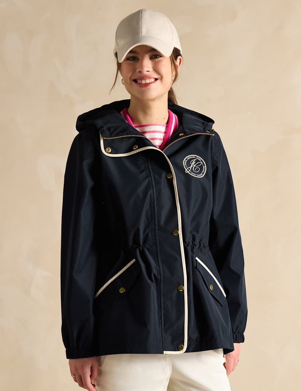 Waterproof Hooded Short Raincoat