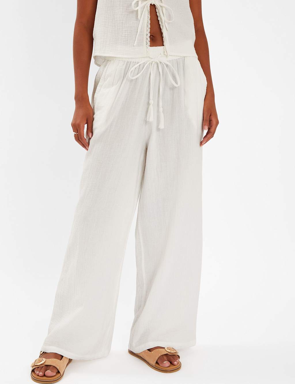 Pure Cotton Beach Trousers