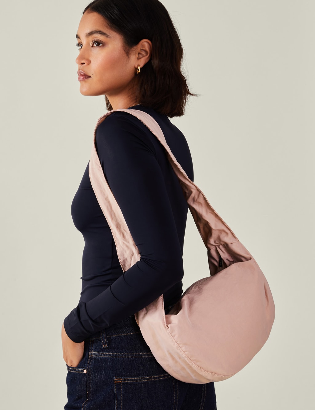 Ruched Sling Bag