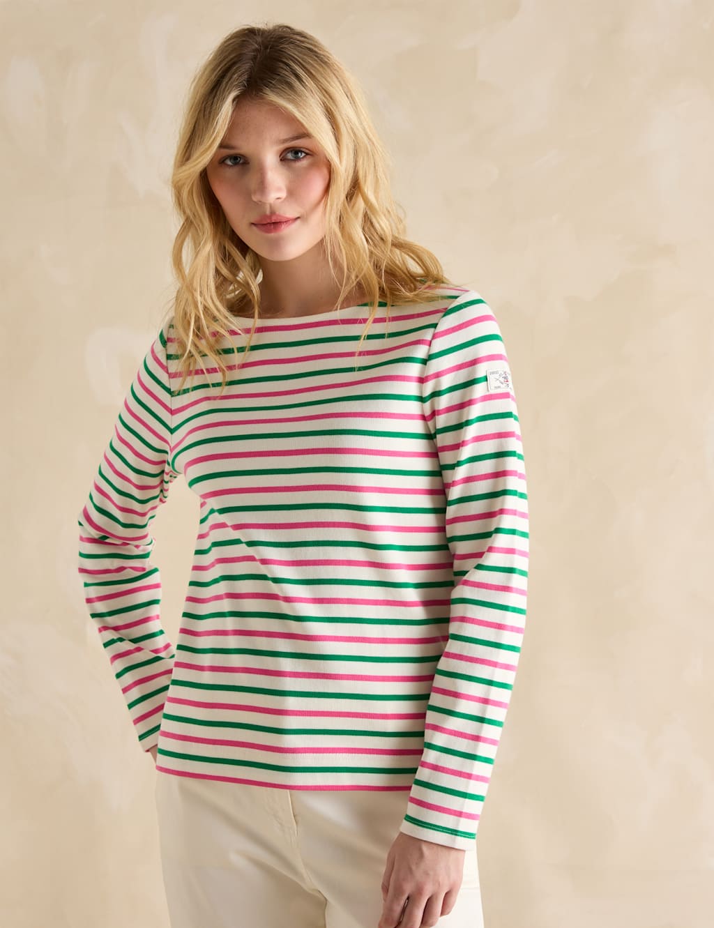 Pure Cotton Striped Top