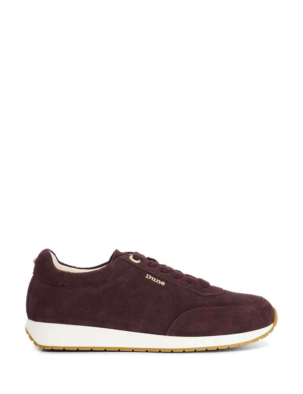 Dune London Suede Lace Up Trainers Purple