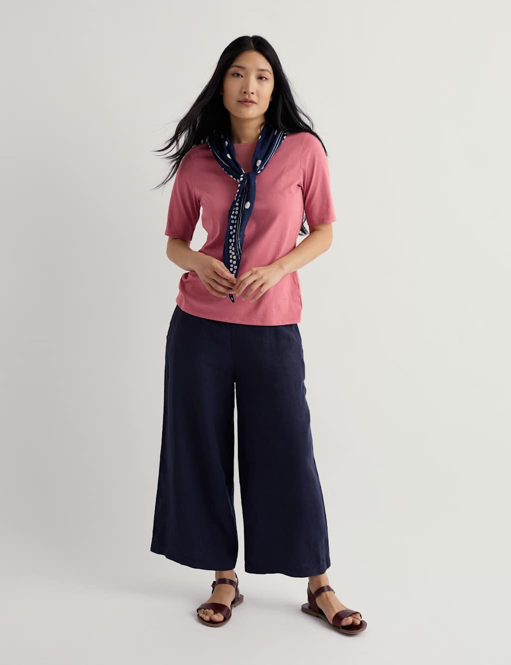Seasalt Cornwall Women's Pure Cotton T-Shirt - 10 - Pink - Available at M&S
