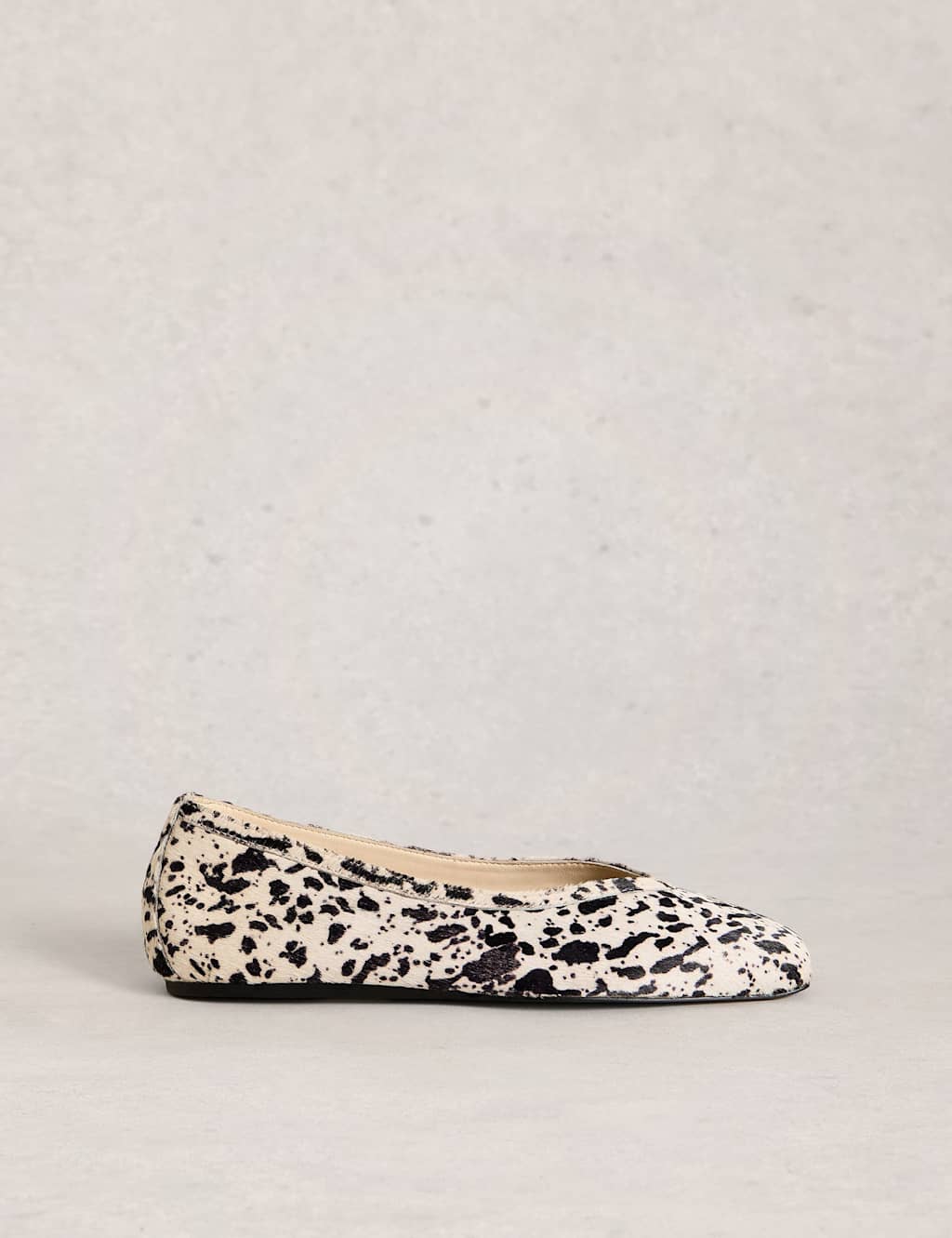 White Stuff Women's Leopard Print Slip On Flat Ballet Pumps - 8 - Brown Mix - Available at M&S