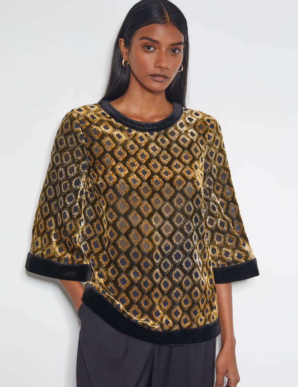 Jacquard Printed Top