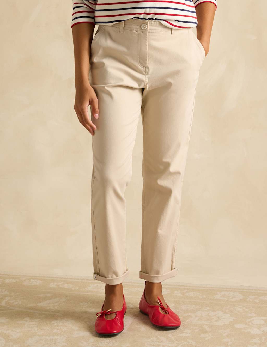 Cotton Rich Straight Leg Chinos