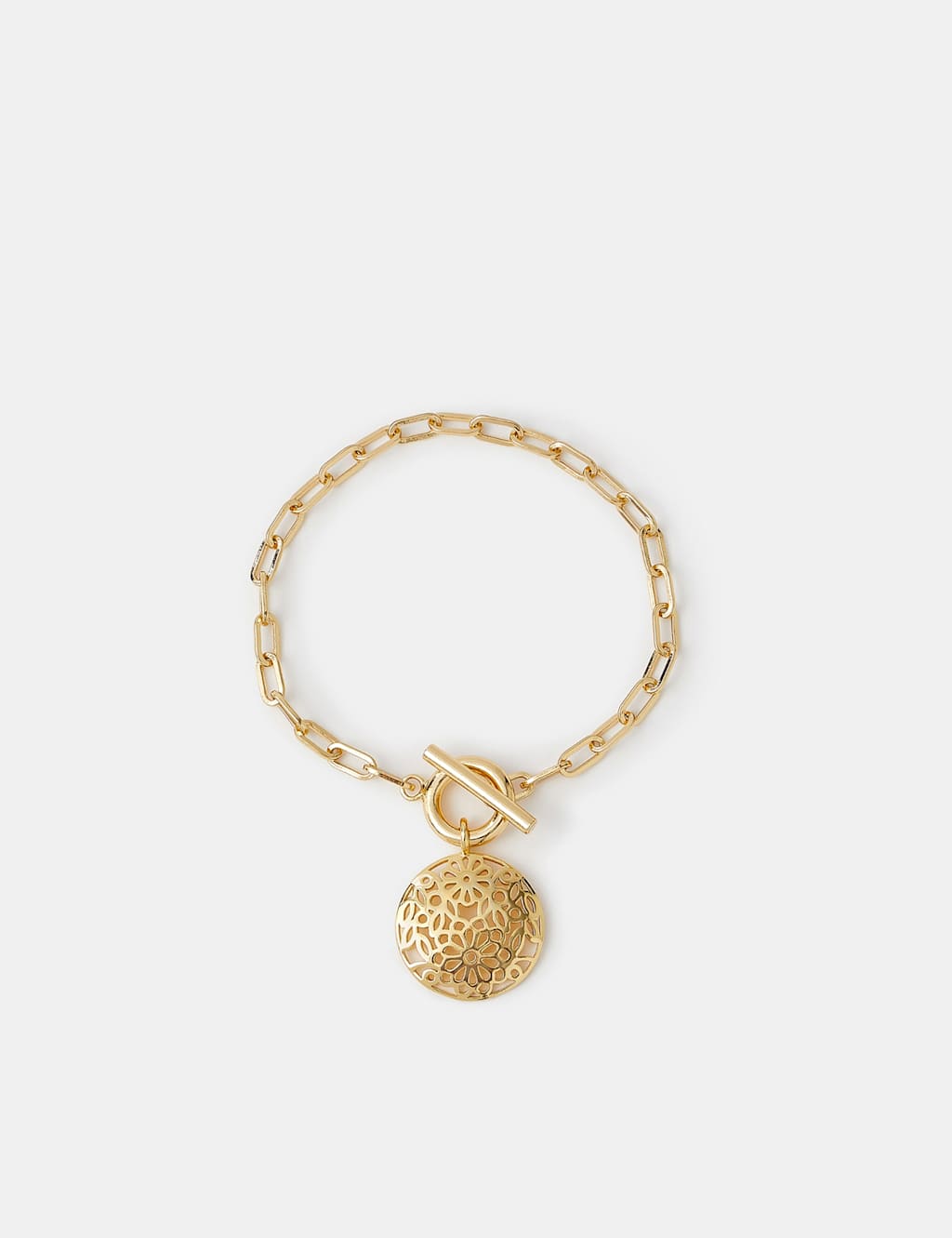 Accessorize Women's 14 Carat Gold Plated Charm Bracelet - Available at M&S