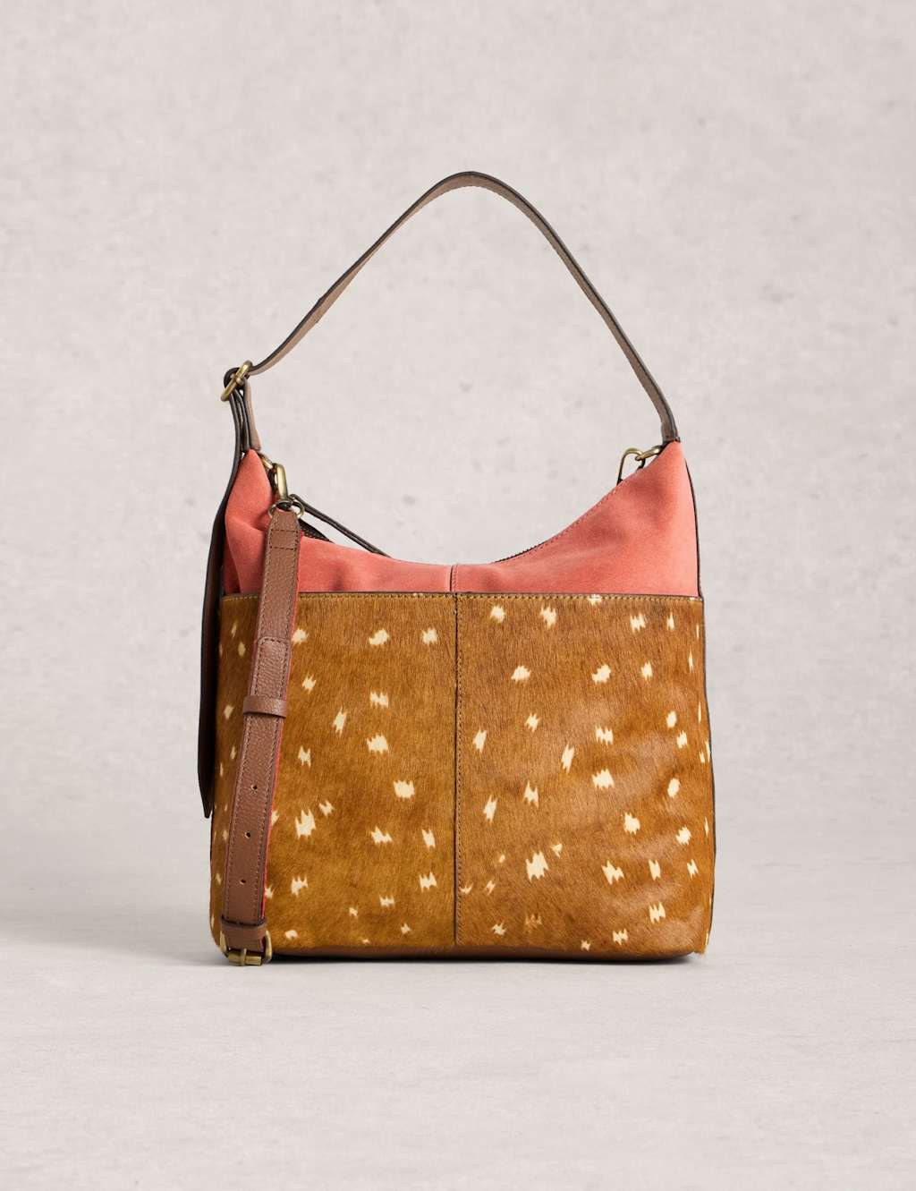 White Stuff Women's Leather Cross Body Bag - Pink Mix - Available at M&S